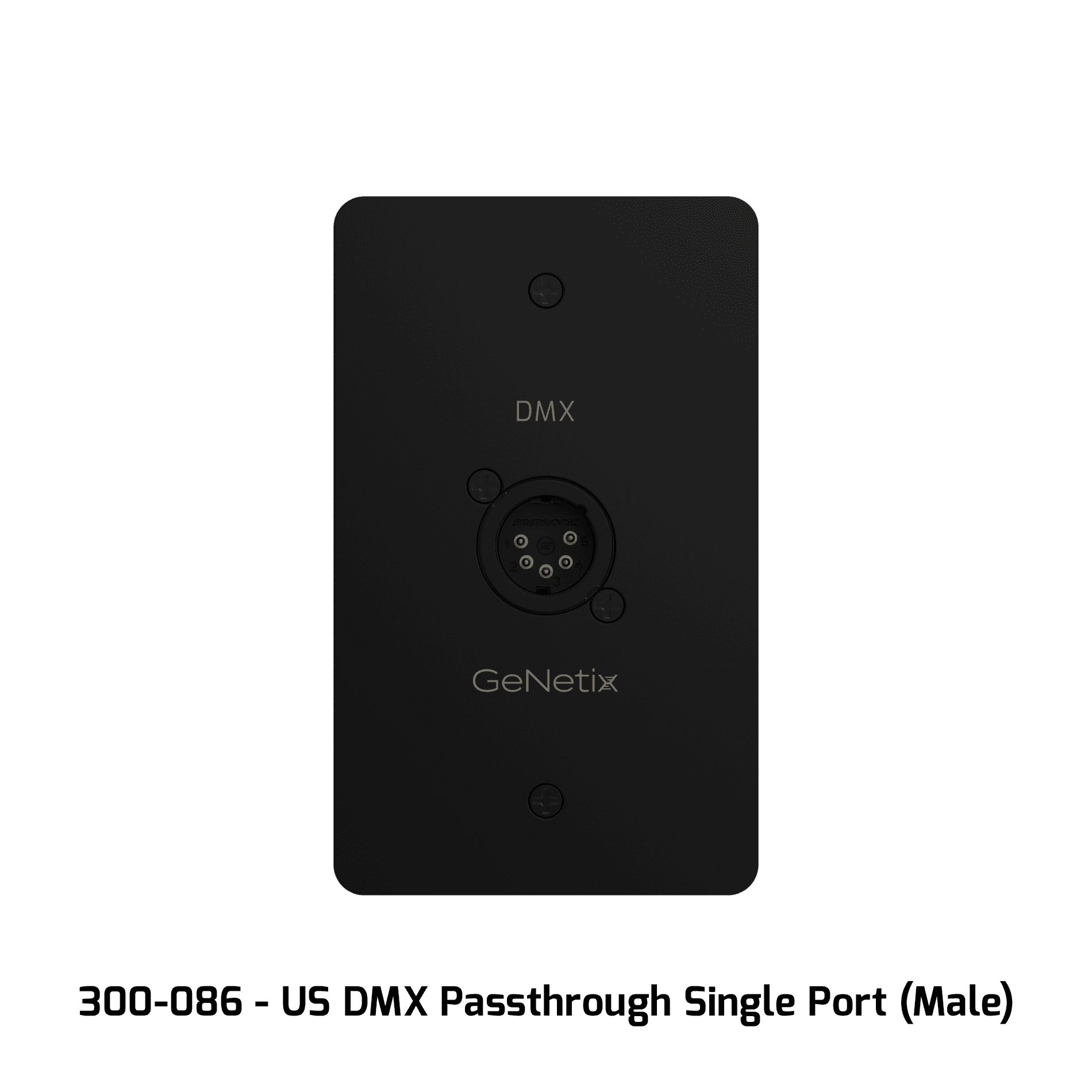 CHAMSYS Настенные розетки Genetix DMX с пропускной способностью, одно- и двухпортовые 2