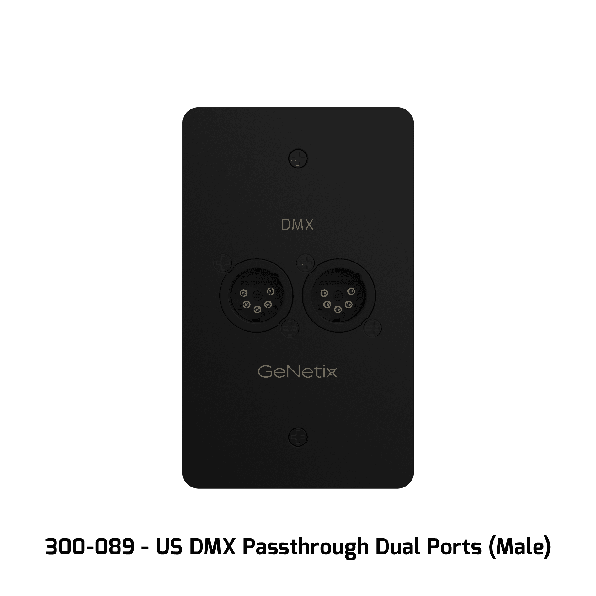 CHAMSYS Настенные розетки Genetix DMX с пропускной способностью, одно- и двухпортовые 4