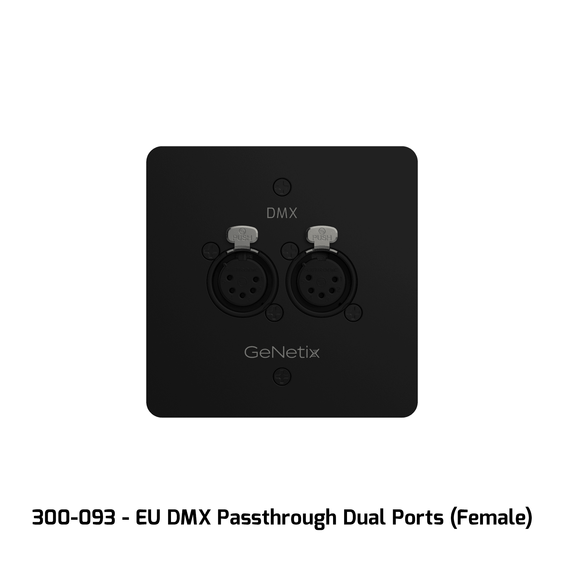 CHAMSYS Настенные розетки Genetix DMX с пропускной способностью, одно- и двухпортовые 8